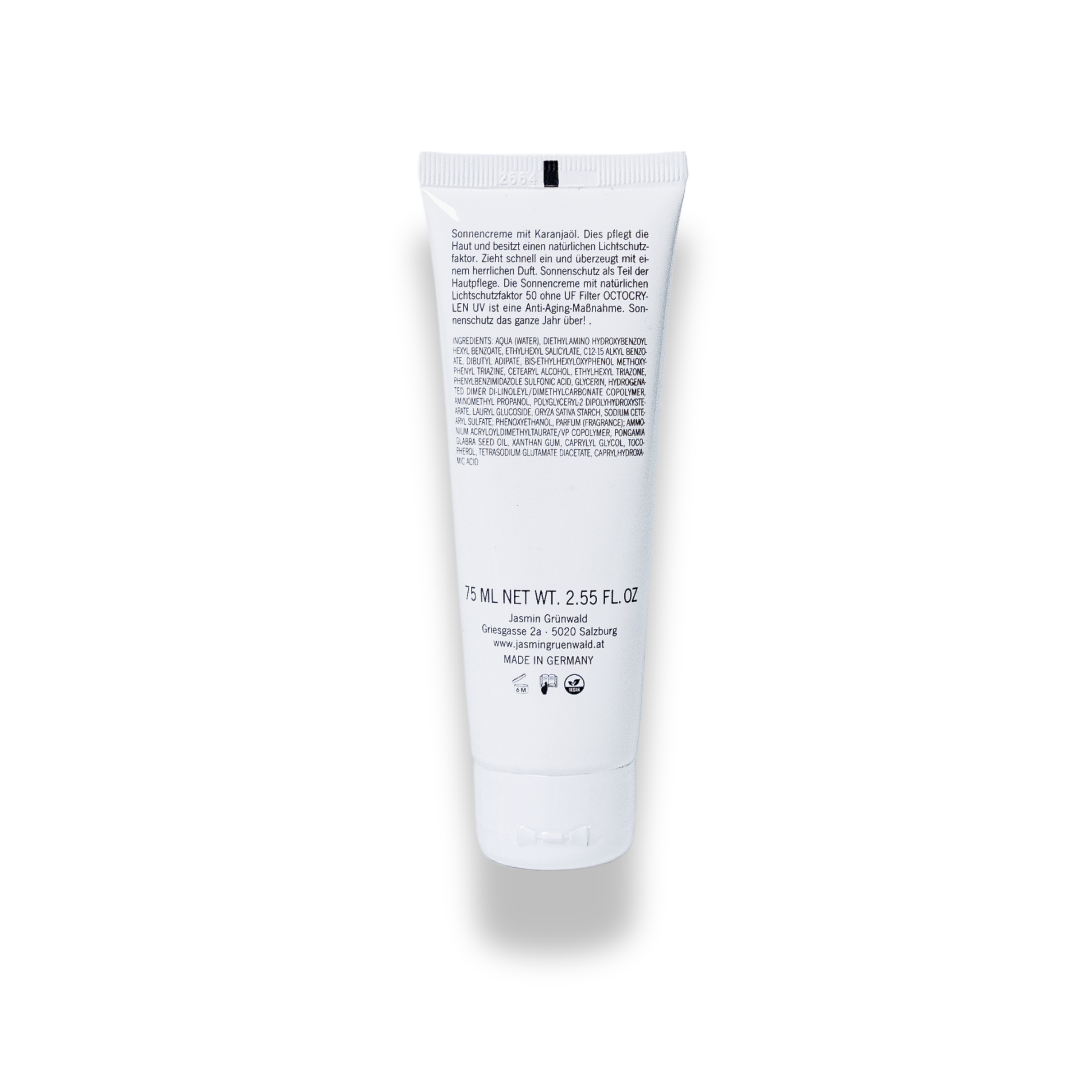 Sonnencreme SPF 50 natürlicher Lichtschutzfaktor